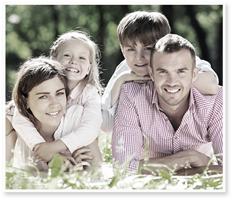 Smiling family